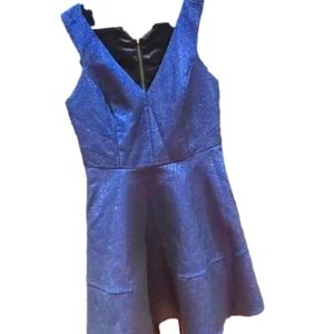 Express Dress Dark Blue With Sparkles Sleeveless  Size 12
